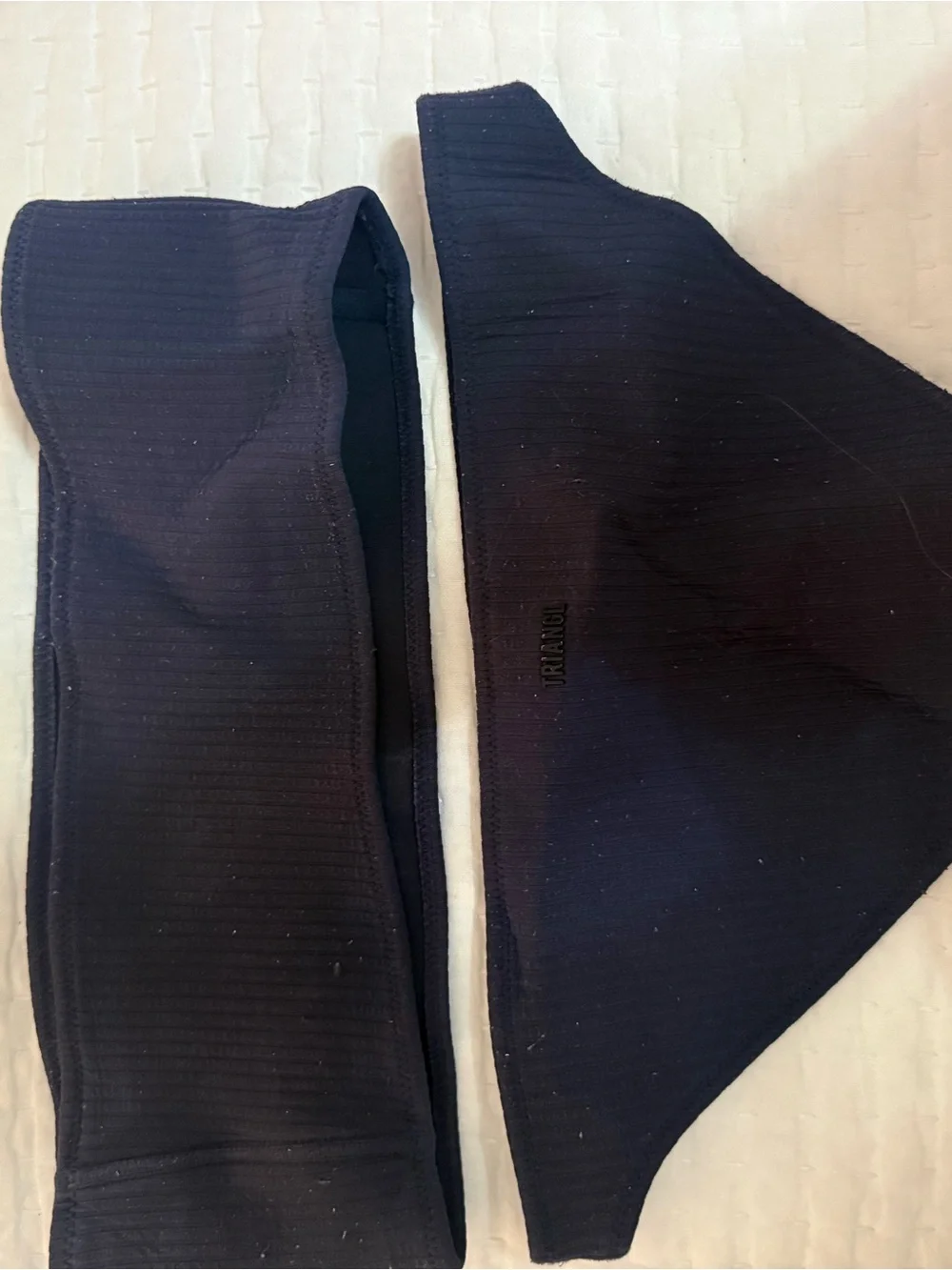 triangl swimwear Men’s Black Ribbed Briefs